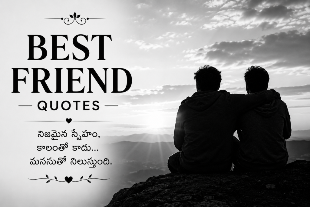 Heart Touching Best Friend Quotes Telugu