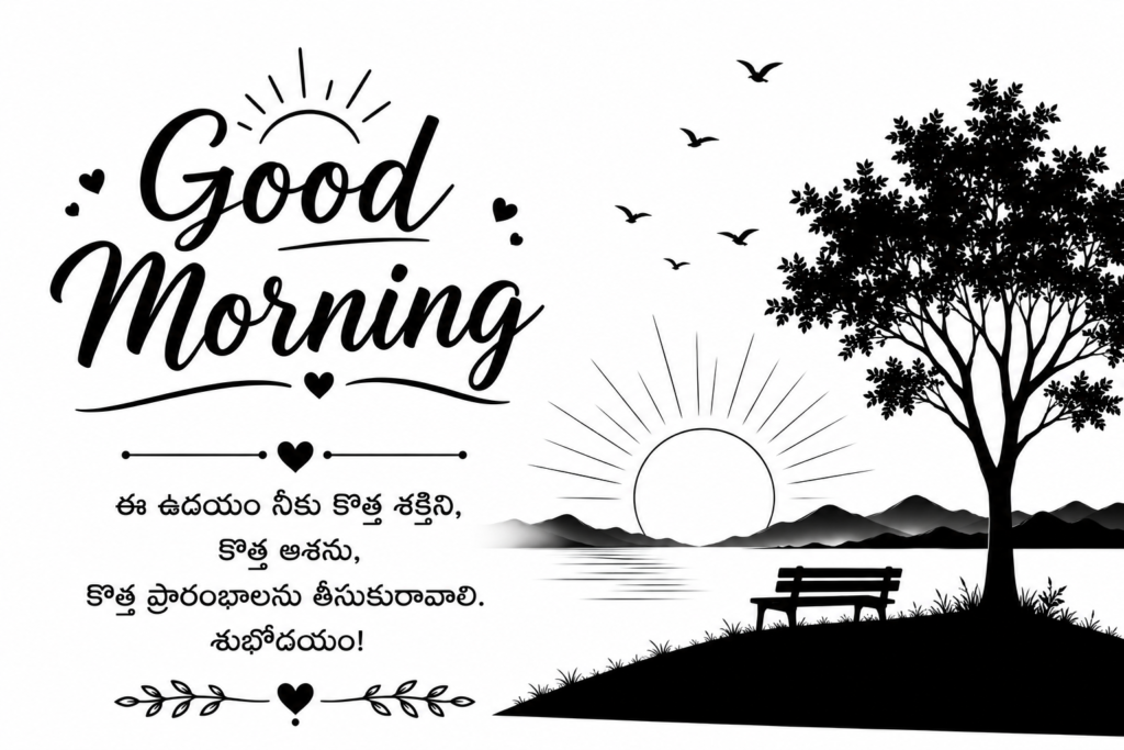 Good morning quotes in telugu