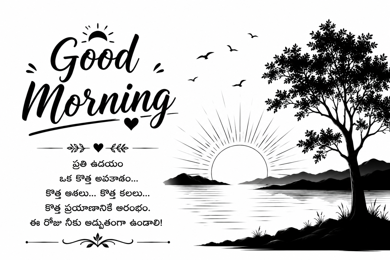 Inspirational Good Morning Quotes in Telugu for WhatsApp