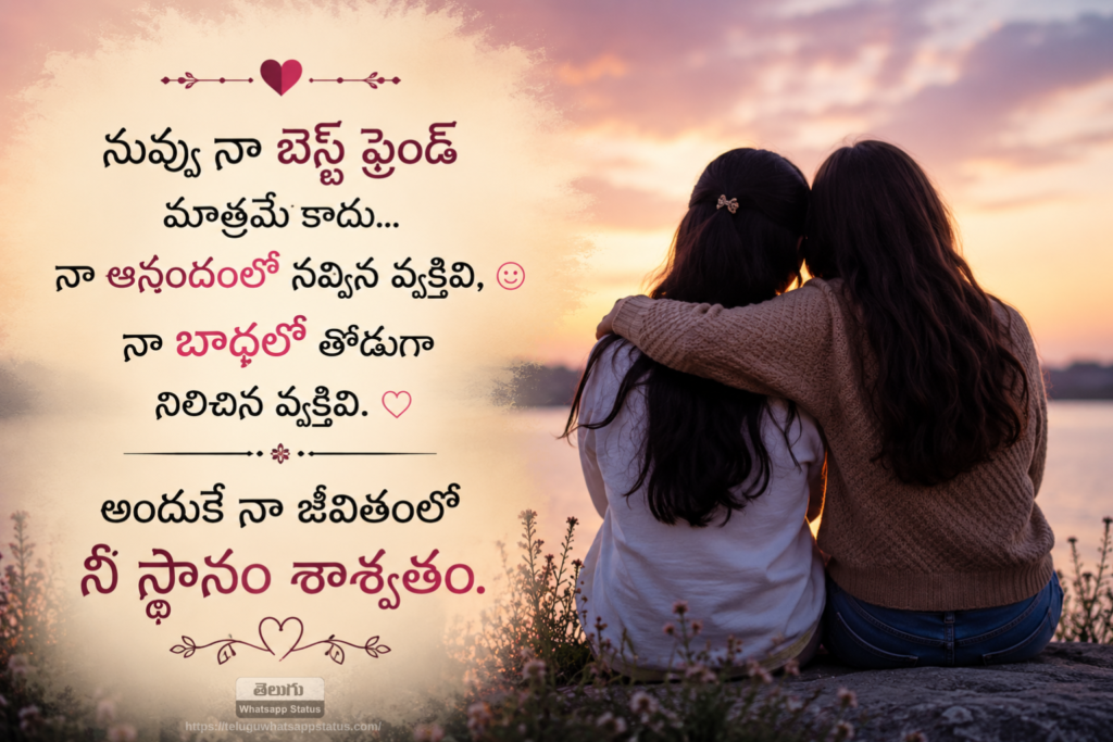 Top Heart Touching Friendship Quotes in Telugu