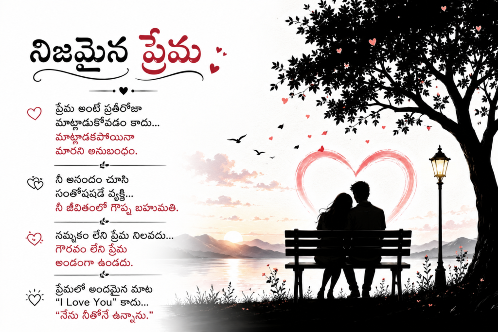 True Love Quotes in Telugu
