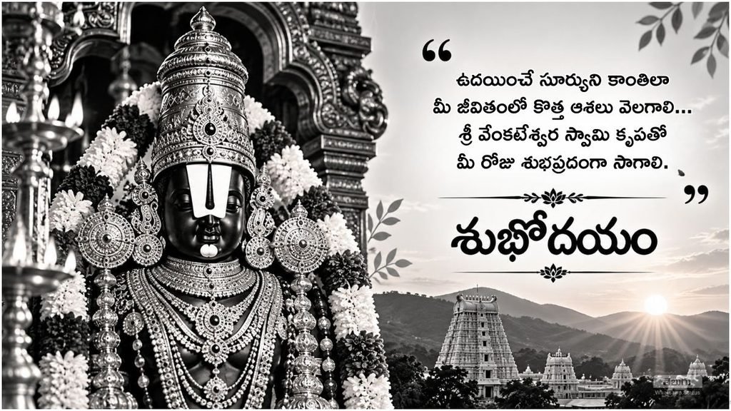 Lord Venkateswara Swamy Subhodayam Quotes in Telugu