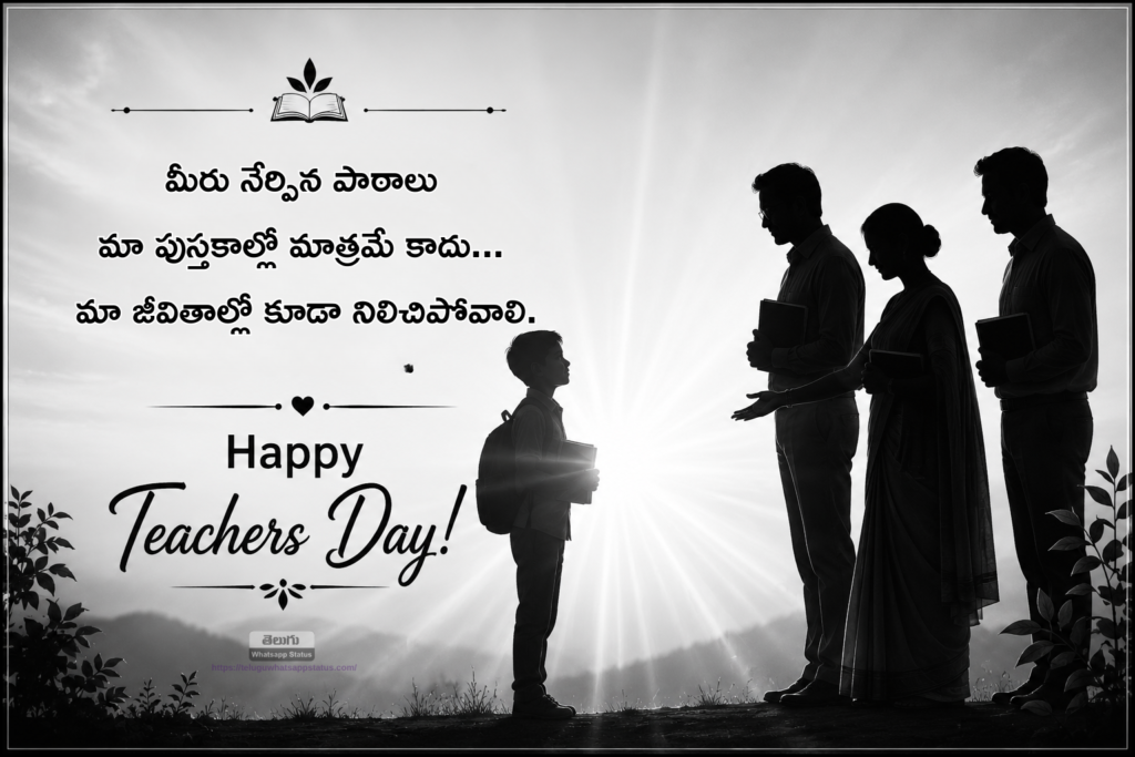 Heart Touching Teachers Day Quotes in Telugu
